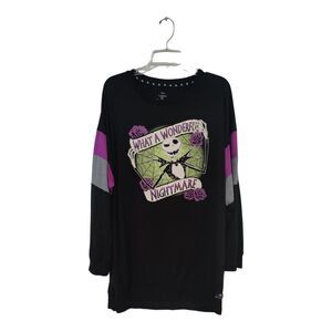 Disney's Nightmare Before Christmas Sleep lounge sweater Women's Size 2x 18/20